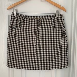 Gingham Mini Skirt